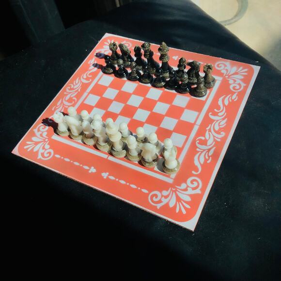 Chess Set - Salmon Pink - Picture 7 of 10